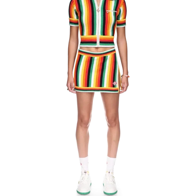 Gestreiftes Frottee-Oberteil