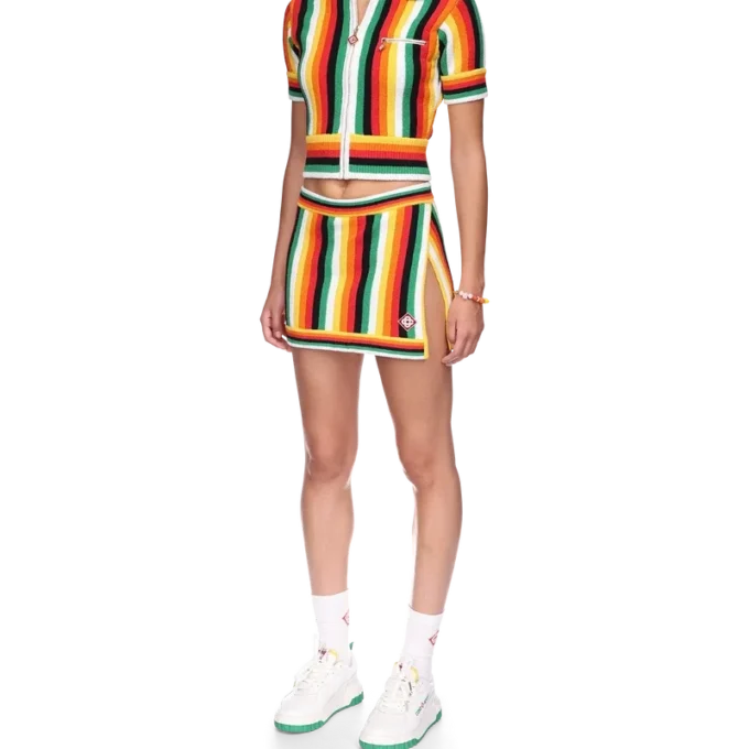 Gestreiftes Frottee-Oberteil