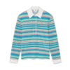Gestreiftes Frottee-Poloshirt Gestreiftes Frottee-Poloshirt