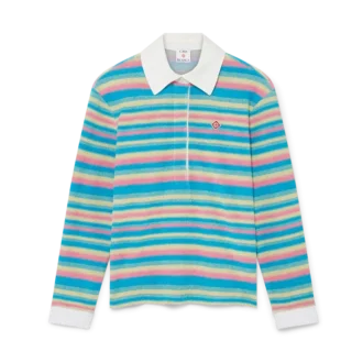 Gestreiftes Frottee-Poloshirt