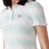 Gestreiftes, gerafftes Poloshirt