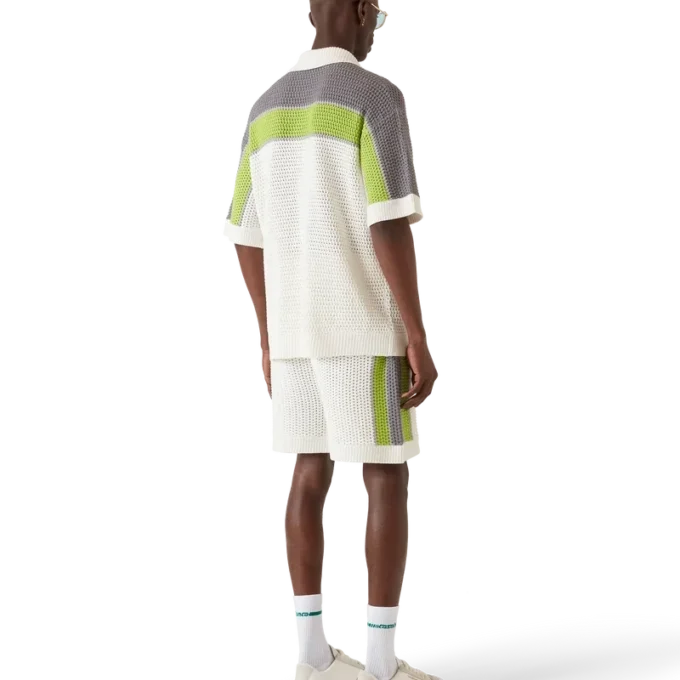 Gestreiftes Häkelhemd Gestreiftes Häkelhemd