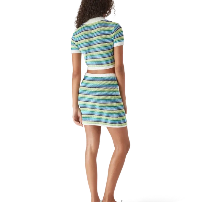 Gestreiftes Kurzarm-Poloshirt