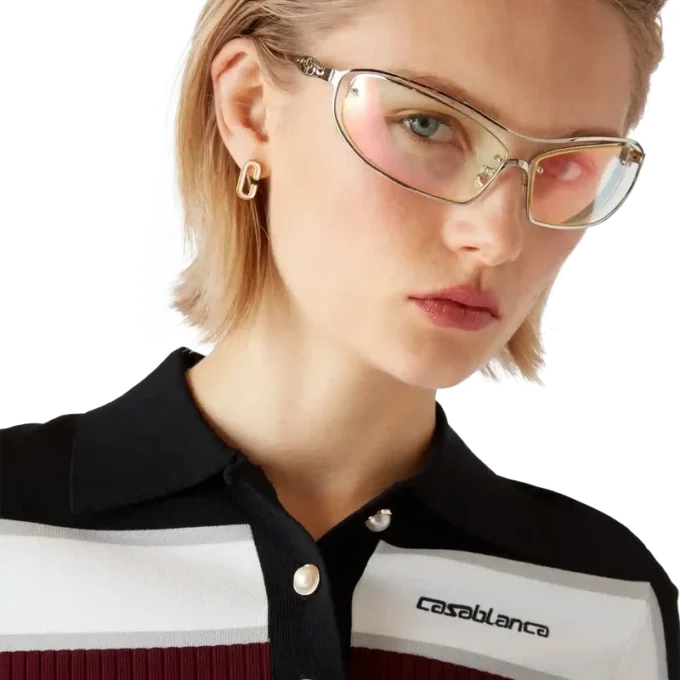 Gestreiftes Kurzarm-Poloshirt