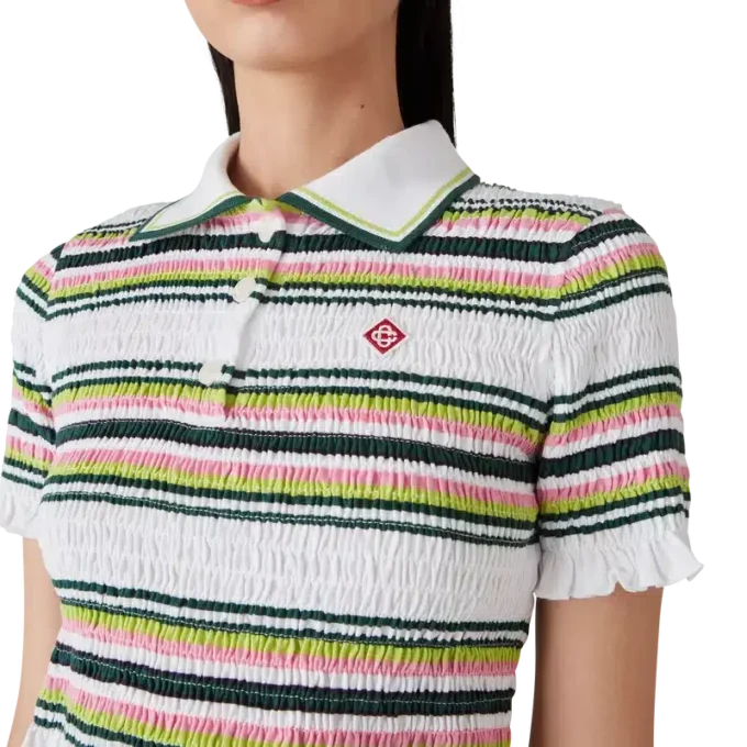 Gestreiftes, kurzes Poloshirt Gestreiftes, kurzes Poloshirt