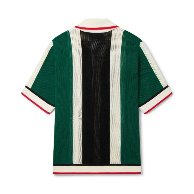 Gestreiftes Mesh-Hemd