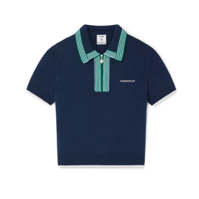 Gestricktes Tennis-Poloshirt Gestricktes Tennis-Poloshirt