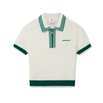 Gestricktes Tennis-Poloshirt