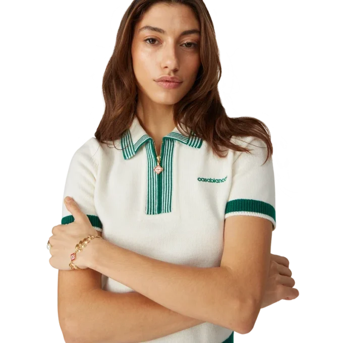 Gestricktes Tennis-Poloshirt Gestricktes Tennis-Poloshirt