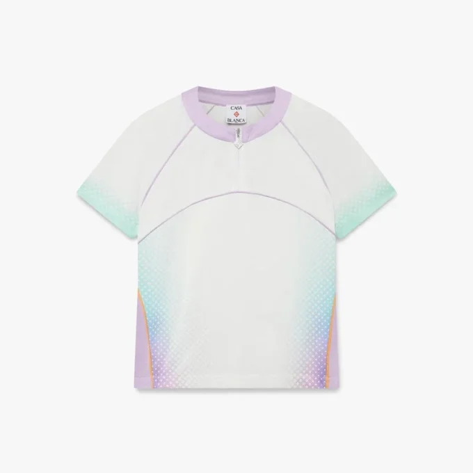 Glass Gradient Kurzarm-Fußball-Mesh-Hemd Glass Gradient Kurzarm-Fußball-Mesh-Hemd