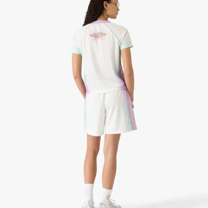 Glass Gradient Kurzarm-Fußball-Mesh-Hemd Glass Gradient Kurzarm-Fußball-Mesh-Hemd