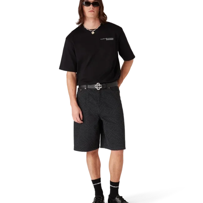 Glitch Orchid Oversized-T-Shirt mit kurzen Ärmeln