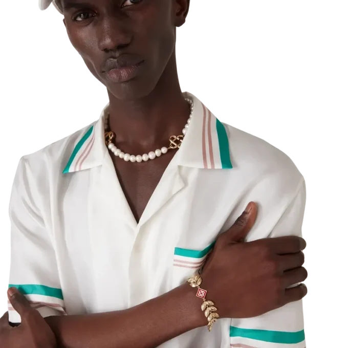 Gold-Lorbeerblatt-Armband