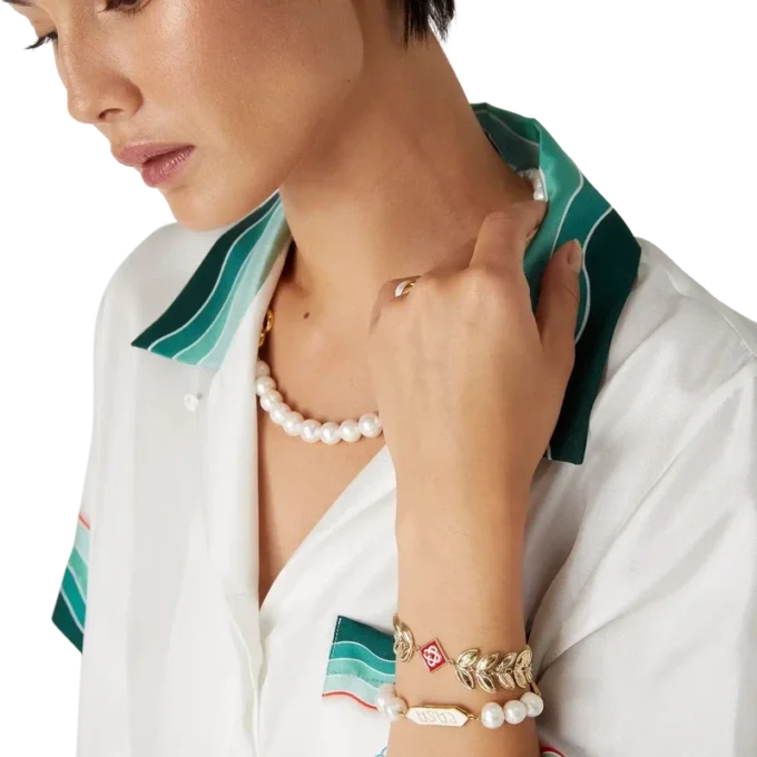 Gold-Lorbeerblatt-Armband