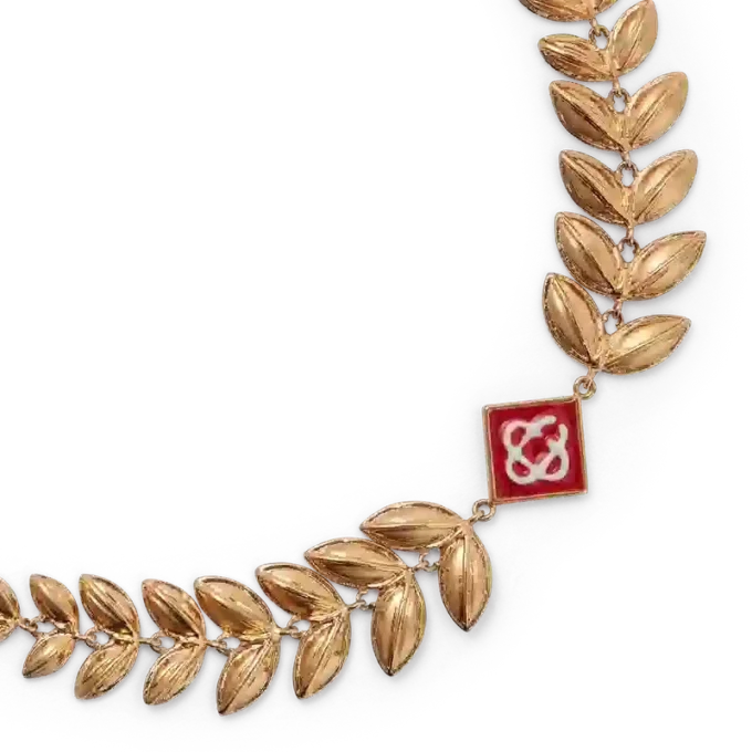 Gold-Lorbeerblatt-Armband