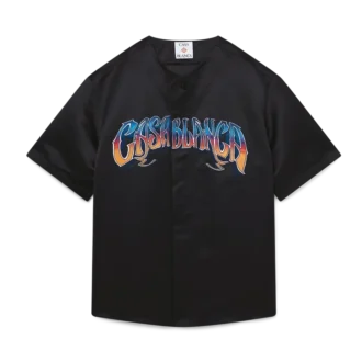 Gothic-Baseballhemd mit kurzen Ärmeln Gothic-Baseballhemd mit kurzen Ärmeln