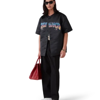 Gothic-Baseballhemd mit kurzen Ärmeln Gothic-Baseballhemd mit kurzen Ärmeln