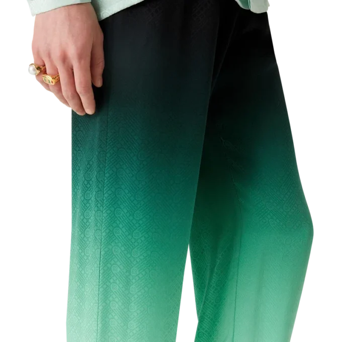 Gradient Ping Pong Jacquard-Seiden-Hose