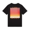 Gradient Square Kurzarm-Shorts-T-Shirt