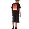 Gradient Square Kurzarm-Shorts-T-Shirt