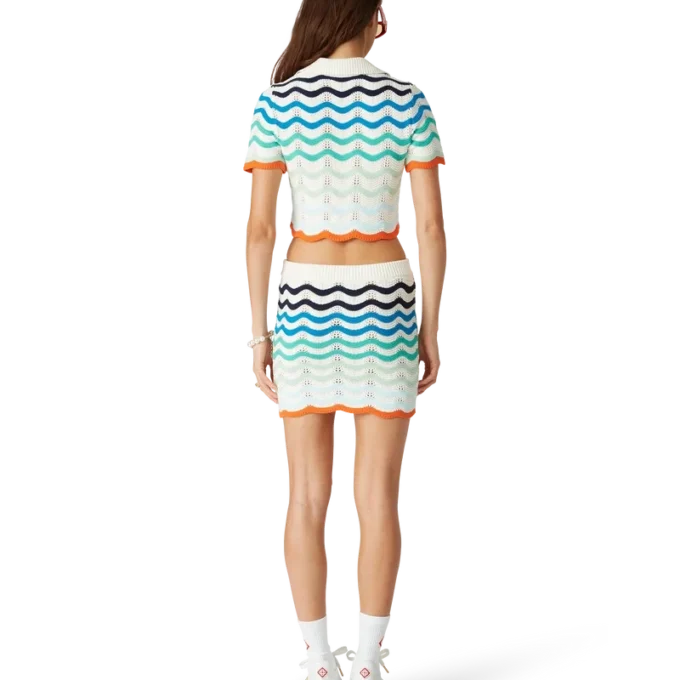 Gradient Wave Crochet Top Gradient Wave Crochet Top