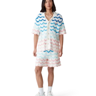 Gradient Wave Häkelhemd