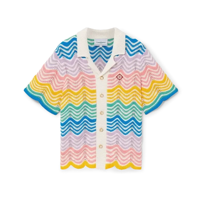 Gradient Wave Strickhemd Gradient Wave Strickhemd