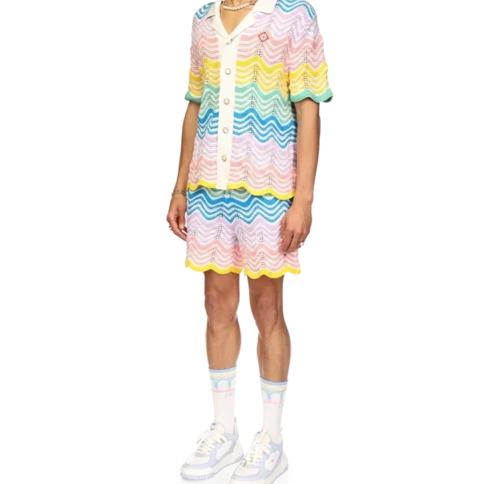 Gradient Wave Strickhemd Gradient Wave Strickhemd