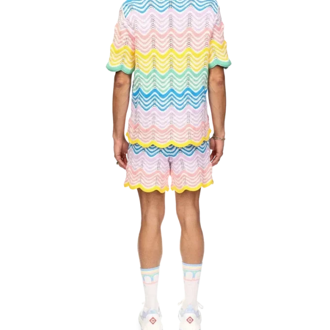 Gradient Wave Strickhemd Gradient Wave Strickhemd