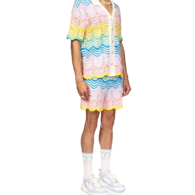 Gradient Wave Strickhemd Gradient Wave Strickhemd