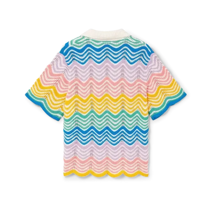 Gradient Wave Strickhemd Gradient Wave Strickhemd