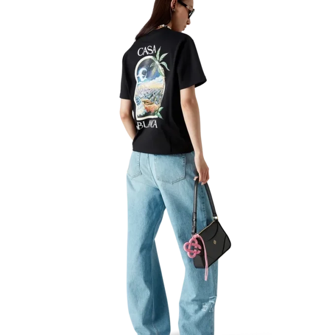 Graffiti-Jeans im Used-Look