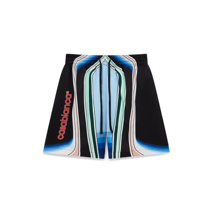 Graphic Mountain Seidenshorts