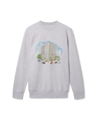Grau meliertes Fifth Avenue Sweatshirt