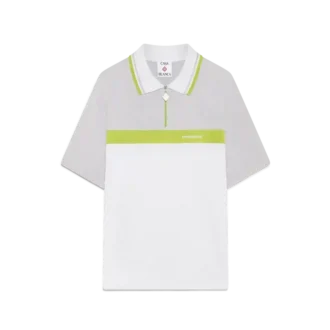 Graues Kurzarm-Poloshirt