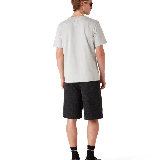 Graues Kurzarm-T-Shirt mit Diamant-Logo