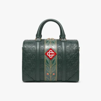 Grüne Mini-Monogram-Wochenendtasche