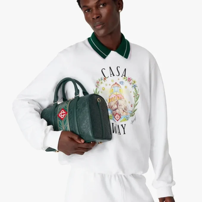 Grüne Mini-Monogram-Wochenendtasche