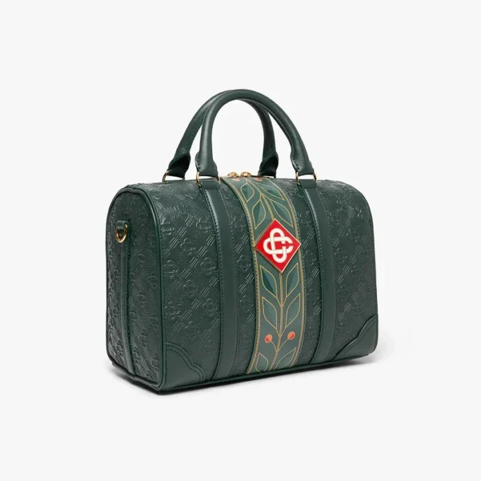 Grüne Mini-Monogram-Wochenendtasche