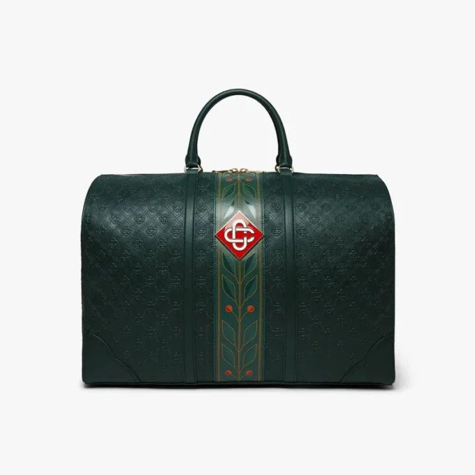 Grüne Monogram-Wochenendtasche