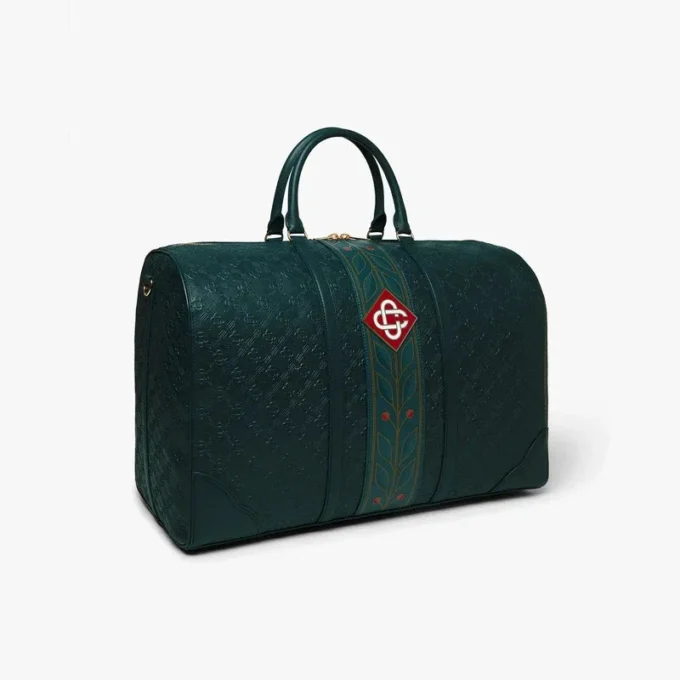 Grüne Monogram-Wochenendtasche