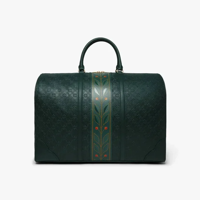 Grüne Monogram-Wochenendtasche