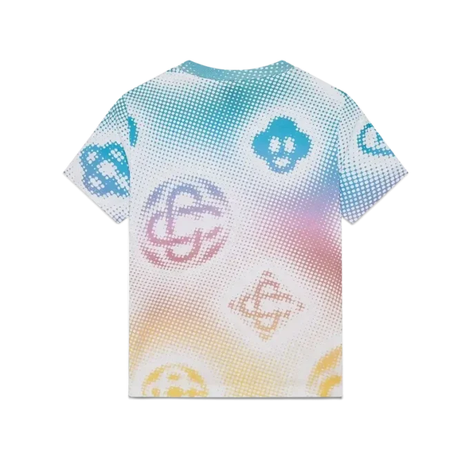 Halftone Logo Fitted Kurzarm-T-Shirt Halftone Logo Fitted Kurzarm-T-Shirt