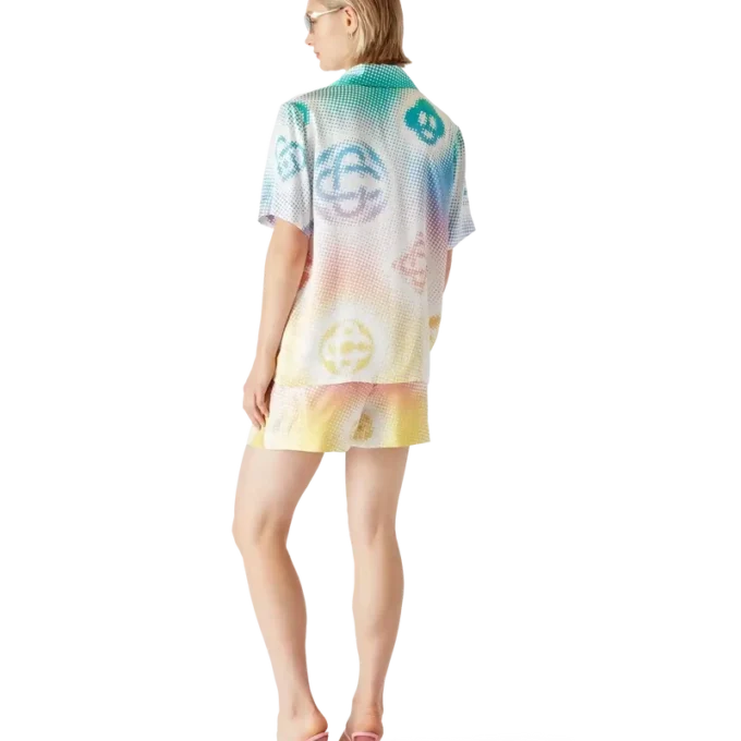 Halftone Logo Seidenshorts