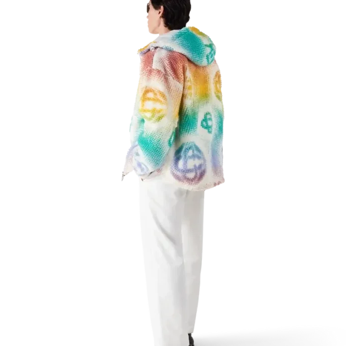 Halftone Monogram Fleecejacke