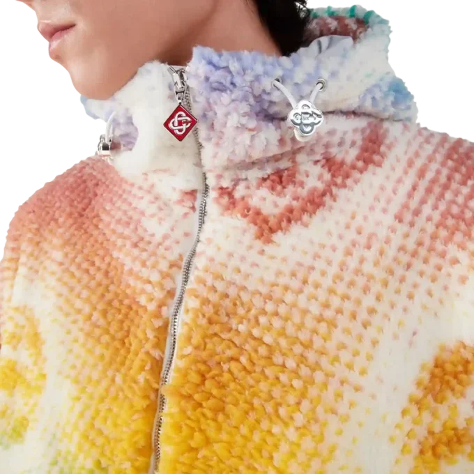 Halftone Monogram Fleecejacke