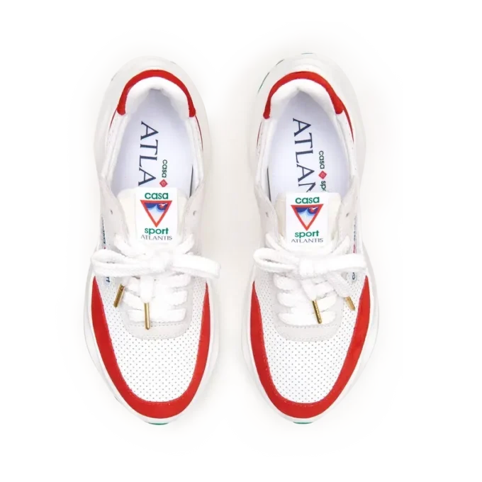 Herren-Sneaker Atlantis in Weiß und Rot