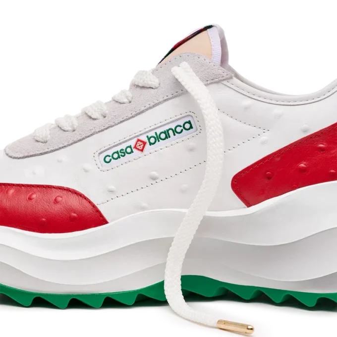 Herren-Sneaker Atlantis Red Ostrich