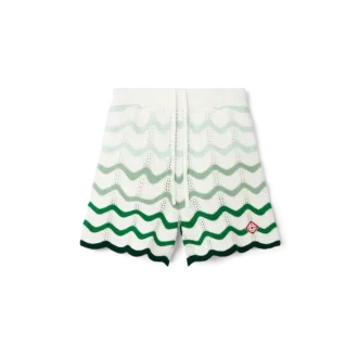 Häkel-Shorts mit wellenförmigem Farbverlauf