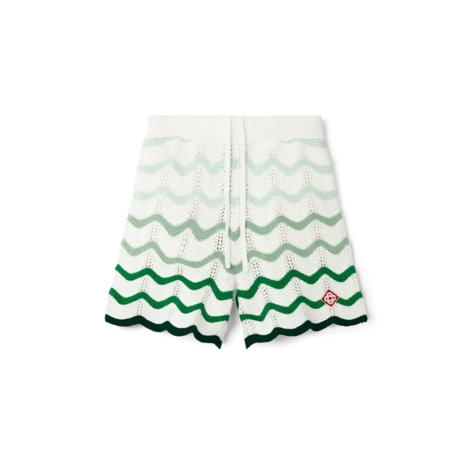 Häkel-Shorts mit wellenförmigem Farbverlauf Häkel-Shorts mit wellenförmigem Farbverlauf